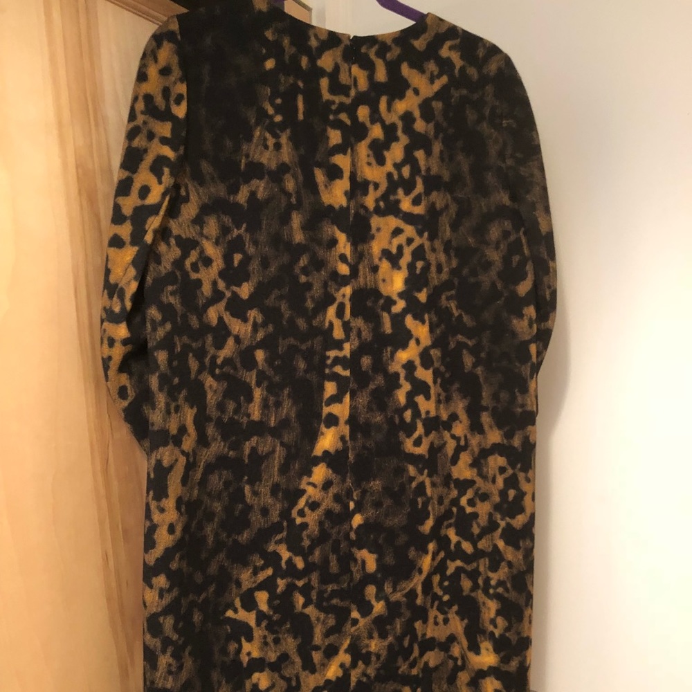 NWT Lafayette 148 wool animal print sheath dress 6